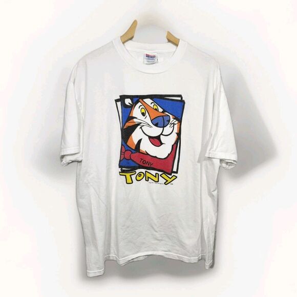 Hanes Other - Vintage Kelloggs Frosted Flakes Tony The Tiger Cereal Shirt XL 1996